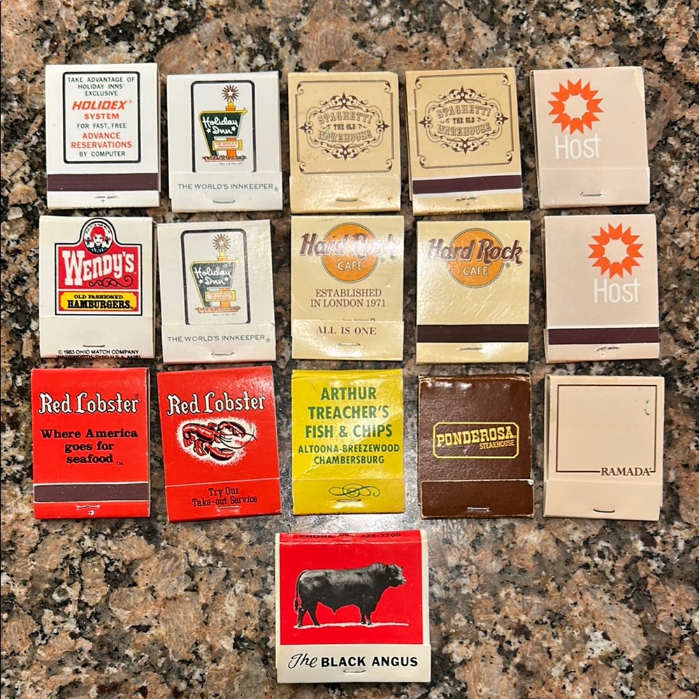 Vintage Matchbook Collection - Assorted Designs